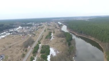 Uçuş bitti küçük kasaba