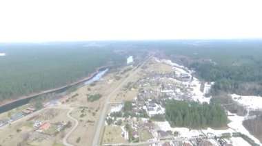 Uçuş bitti küçük kasaba