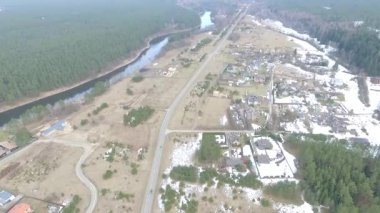 Uçuş bitti küçük kasaba