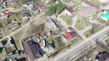 Uçuş bitti küçük kasaba Forest yakınındaki