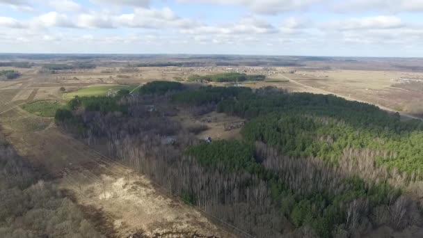 Vista Aérea Sobre Bosque — Vídeo de stock