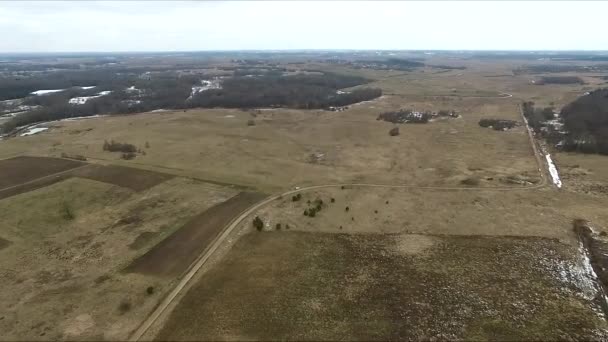 Vidéo de vol au-dessus du paysage 