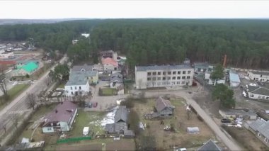 Panorama bitti küçük kasaba döndürme