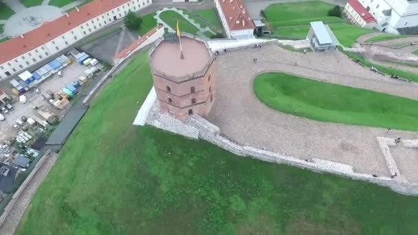 Fliegen Den Turm — Stockvideo