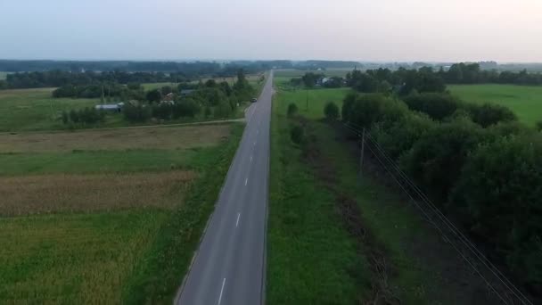 Latające Nad Drogi Kraj Risinp Się — Wideo stockowe