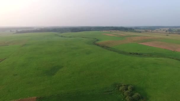 Panorama Sobre País Com Rotação — Vídeo de Stock