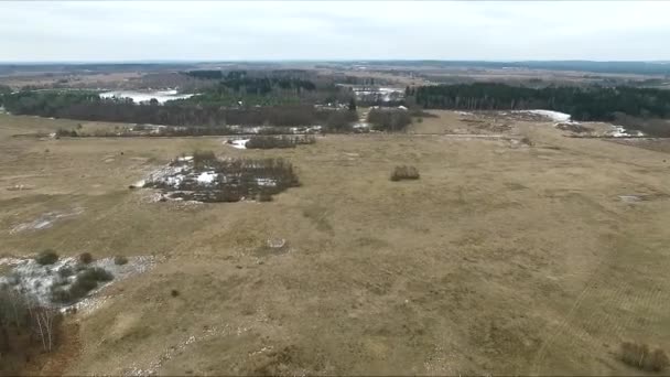 Panorama Über Landschaft Mit Rotation — Stockvideo