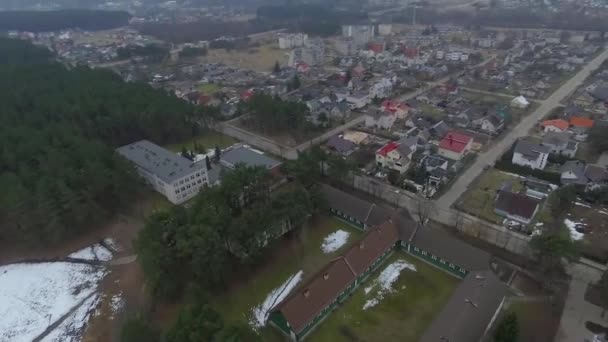 Panoráma Felső Kisváros Forgatás — Stock videók