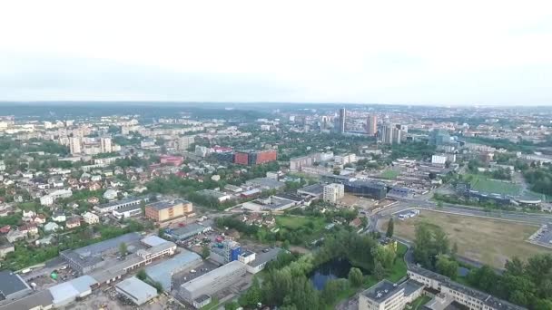 Panorama Över Staden Med Rotation — Stockvideo