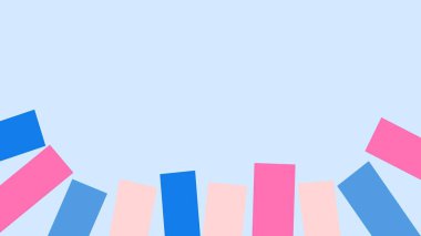 sunu arka plan kopya alanı ile için yaratıcı bir fikir dikdörtgenler şeker paleti Tema