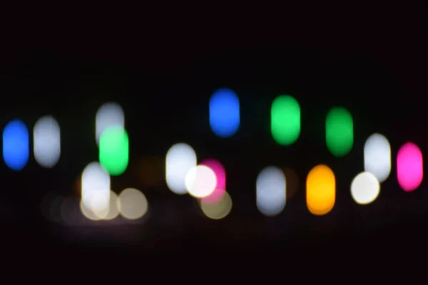 Abstraktes Verschwimmt Viel Licht Beim Nachtfest — Stockfoto