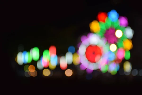 Stor Turbin Som Blomma Och Många Ljus Natten Festival — Stockfoto