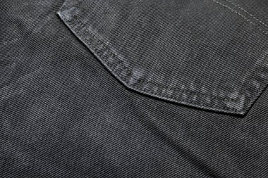 arka cebinde siyah kot kot closeup doku