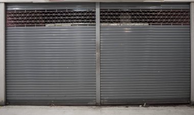 çekim veya alışveriş arka plan kopya alanı ile çalışırken kapı kapat