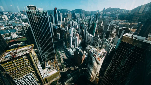 Foto Hong Kong City Grattacieli Skyline — Foto Stock