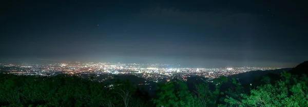 Vista Panorâmica Cidade Cebu Noite Filipinas — Fotografia de Stock