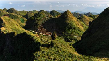 güzel Osmea Peak manzara çekim, Cebu, Filipinler