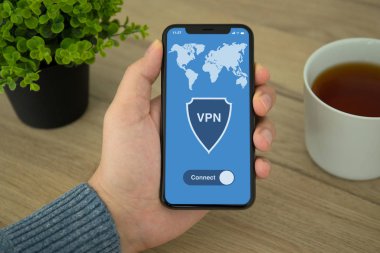 Erkek el telefon app vpn ile oluşturma Internet iletişim kuralları için koruma özel ağ tutarak