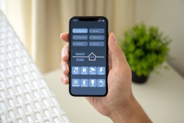 adam el telefon app ile Oda evde ekranda ana sayfa Akıllı tutarak