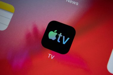 Hizmet Apple Tv ekran ipad Pro ile Simge uygulaması.