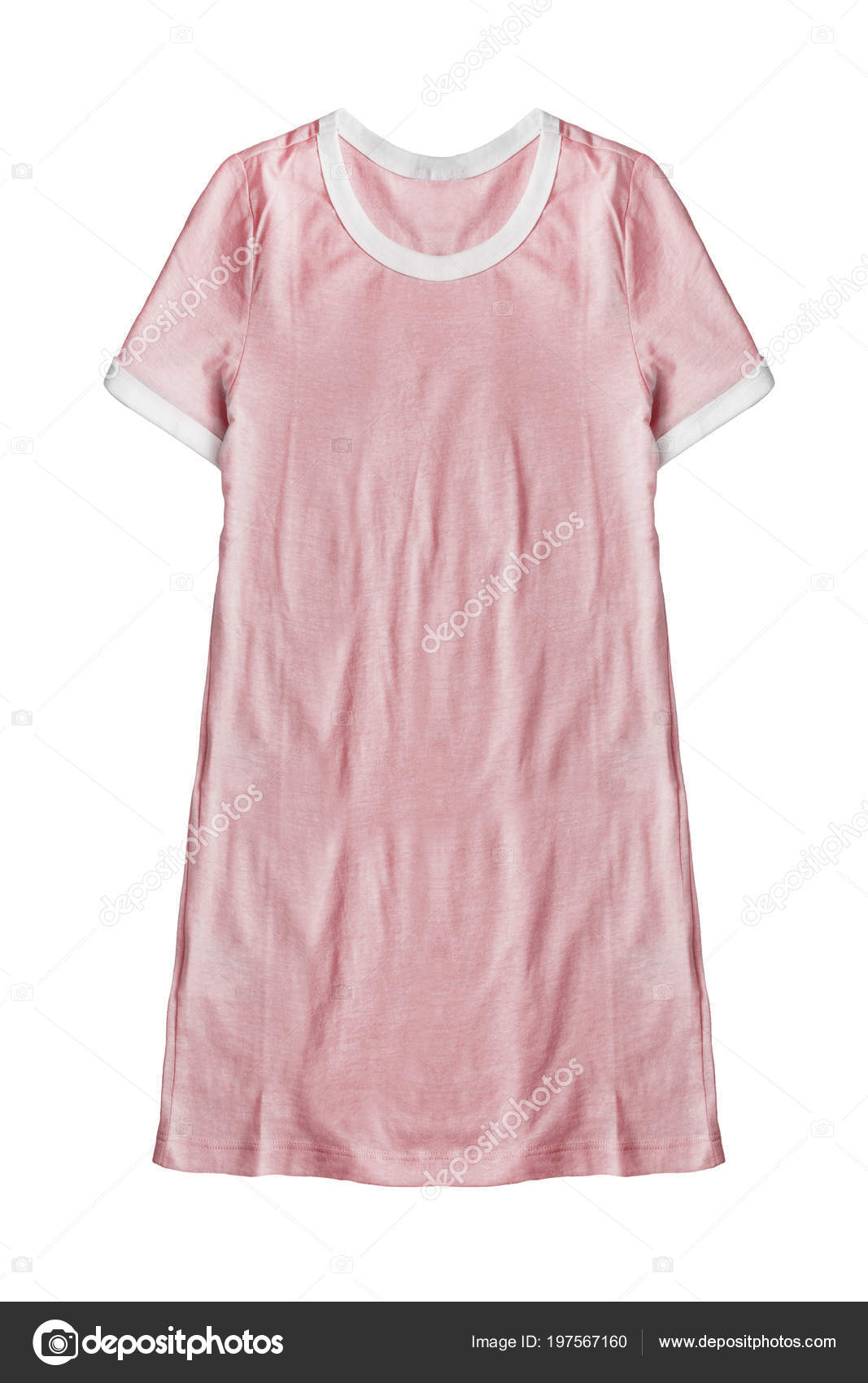pastel pink t shirt dress