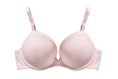 Pastel pembe ipek beyaz bitti izole sutyen ittirir