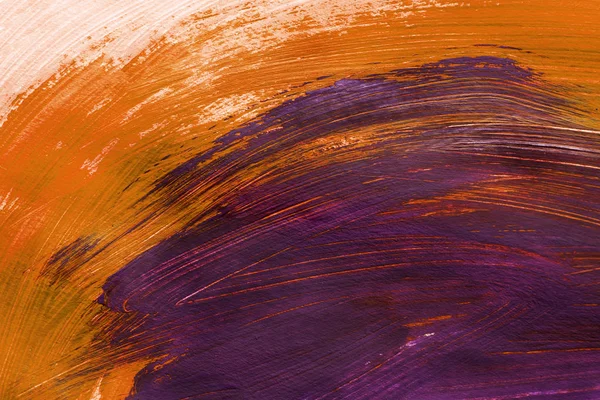 Абстрактная Фиолетовая Оранжевая Живопись Фон — стоковое фото