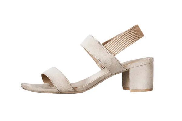 Beige mocka sandal — Stockfoto