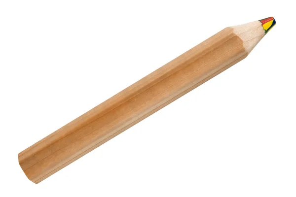 白地にカラフルな木製の鉛筆 — ストック写真