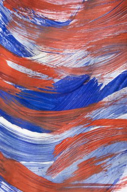 Renkli akrilik boya soyut fırça konturu closeup arka plan olarak