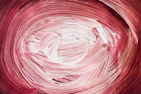 Röda Och Vita Abstrakt Gouache Målat Bakgrunden Närbild — Stockfoto