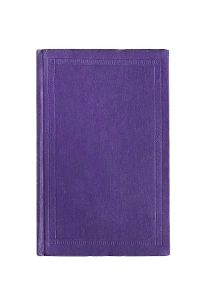 Порожня Фіолетова Обкладинка Книги Білому Тлі — стокове фото