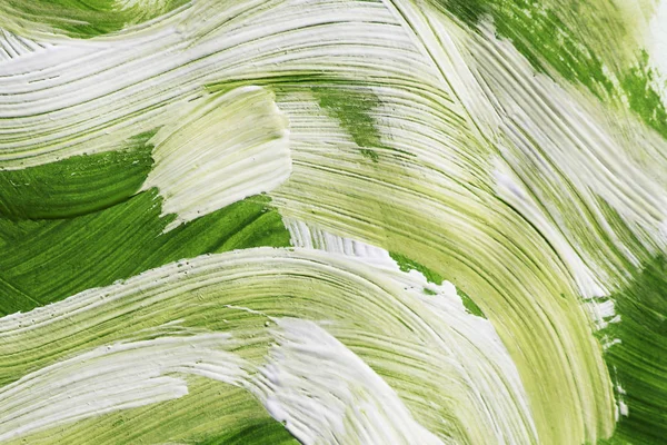 Pintura Abstrata Tons Verde Closeup Como Fundo — Fotografia de Stock