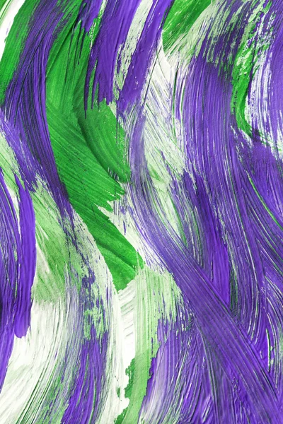 Green and purple abstract acrylic painting as a background