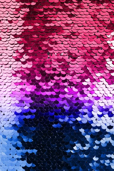 Colorful Metallic Sparkling Scales Sequins Background Closeup — Stock Photo, Image
