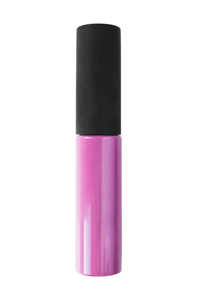 Berry Pink Lip Gloss Trubice Izolované Bílém — Stock fotografie