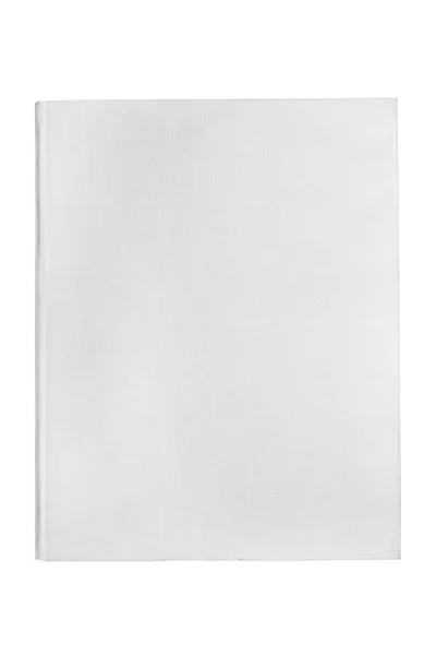 White Blank Book Cover White Background — Stock Photo, Image