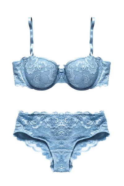 Blue lingerie isolated — Stock Photo, Image