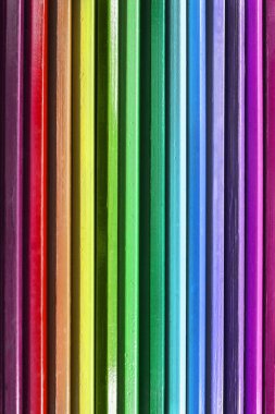 Arka plan olarak renkli kalemler closeup paleti