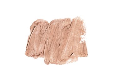 Beyaz bitti izole sıcak bej hasır kapatıcı smear