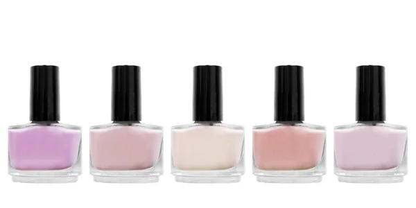 Palette Vernis Pastel Sur Fond Blanc — Photo