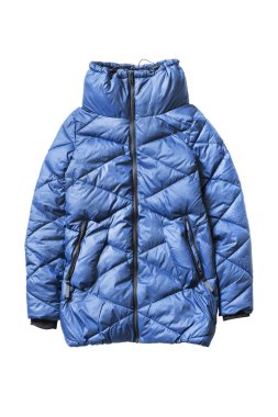 Beyaz bitti izole mavi sıcak spor kirpi ceket