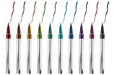 İzole eyeliners paleti