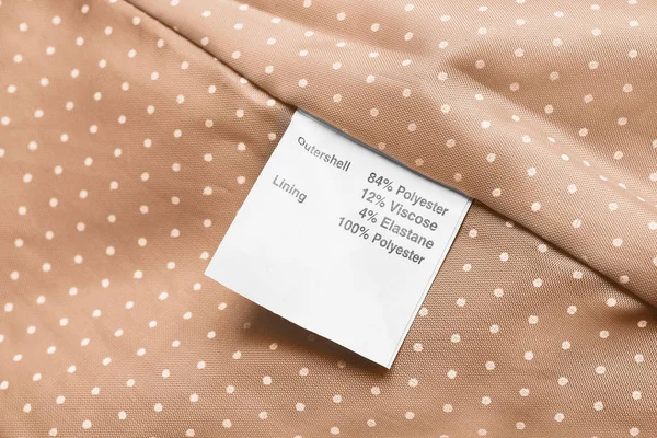 Composition clothes label