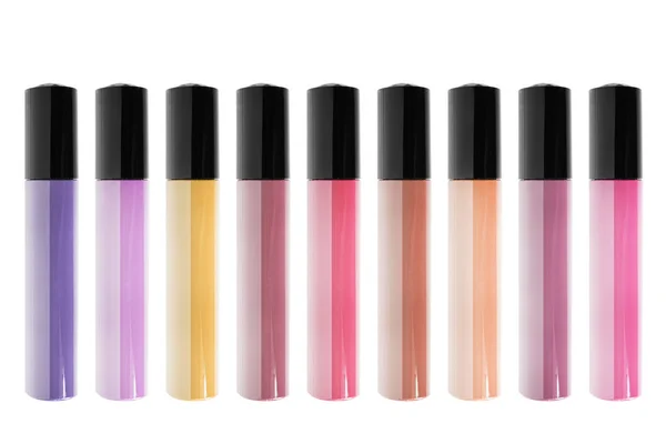 Lip Gloss palet geïsoleerd — Stockfoto