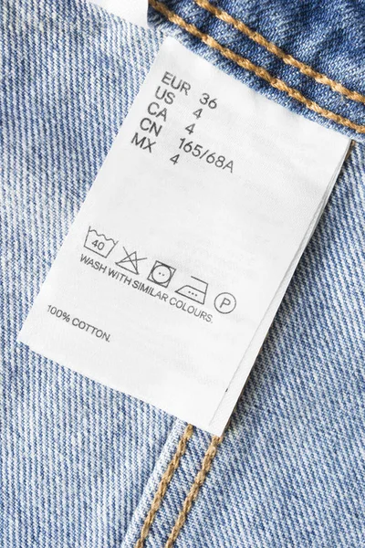 36 size clothes label — Stock Photo, Image