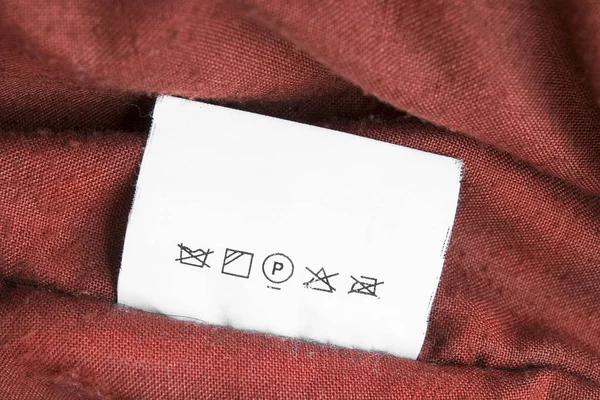 Care clothes label — Stock Photo, Image