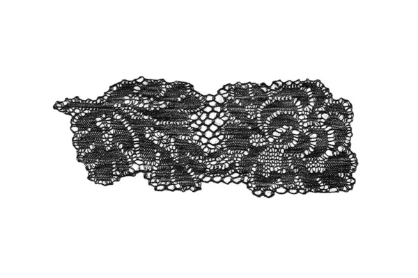 Black lace isolated — Stock Photo, Image