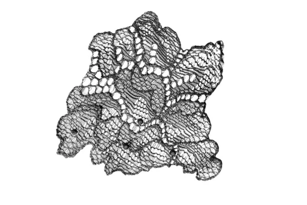 Black lace isolated — Stock Photo, Image