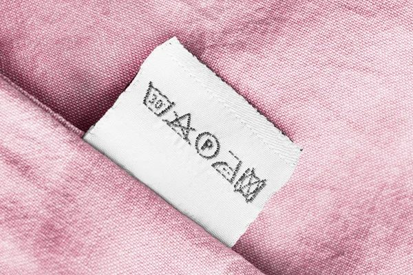 Care clothes label — Stock Photo, Image